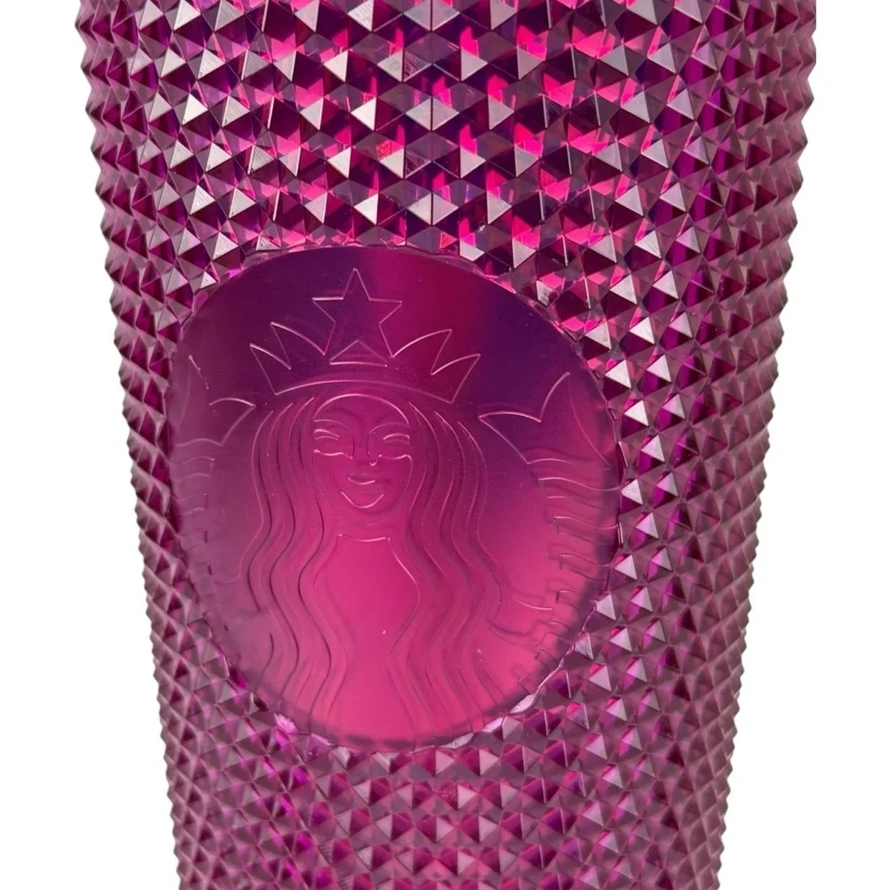 New Starbucks Purple Bling Berry Blast 2022 Cold Cup Studded Venti Tumbler 24oz